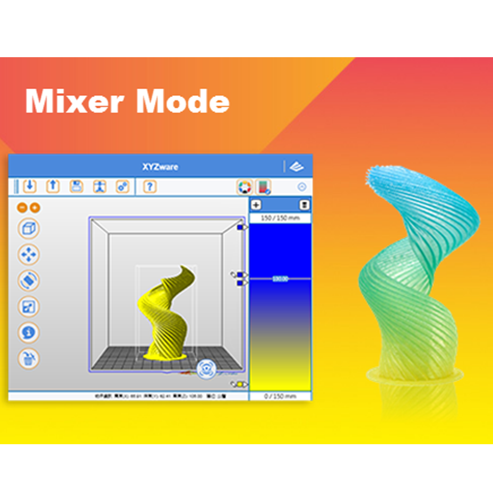XYZ printing Jr 2.0 Mix 3D printeris