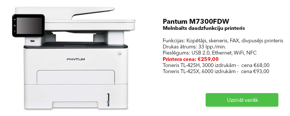 Pantum M7300DFW multifunkcionāls printeris