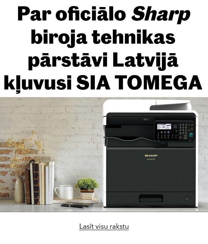 Drukas tehnikas noma - Sharp oficiālais pārstāvis