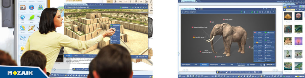 mozaBook interaktīvs izglītības rīks izglītības iestādēm