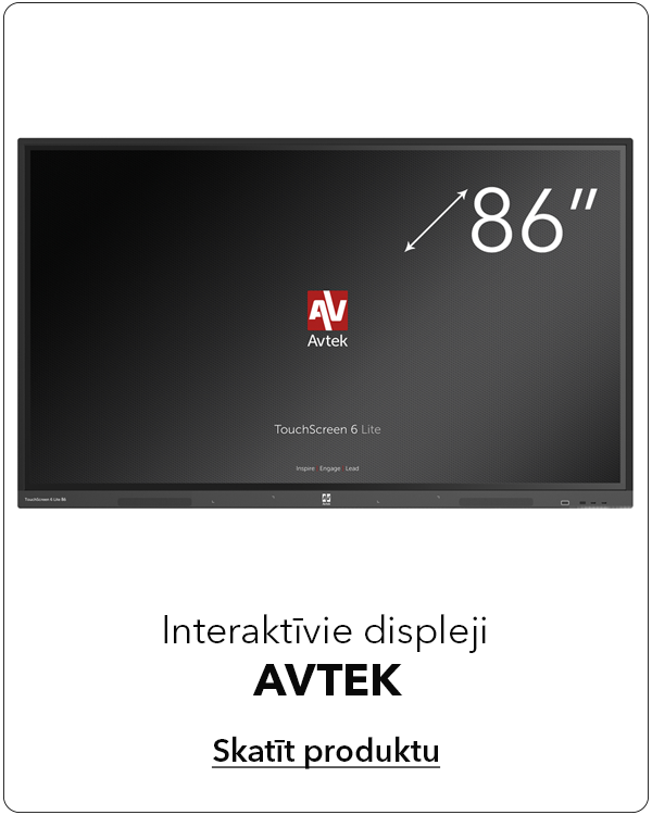 Avtek interaktīvie displeji skolai un izglītībai