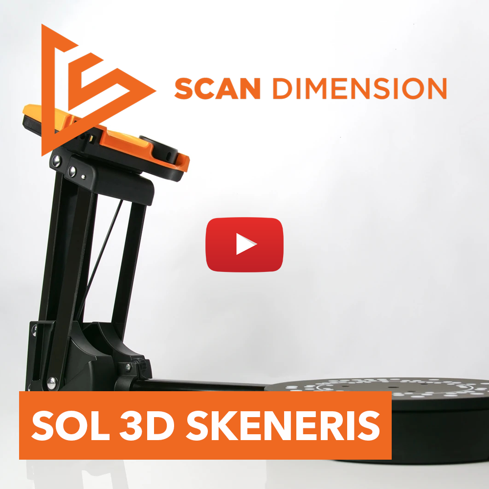 Scan Dimension Sol 3D skeneris youtube video
