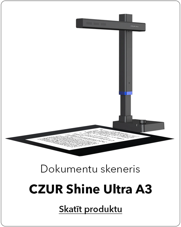 Dokumentu skeneris Czur M3000 Pro dokumentu un grāmatu ātrai skenēšanai