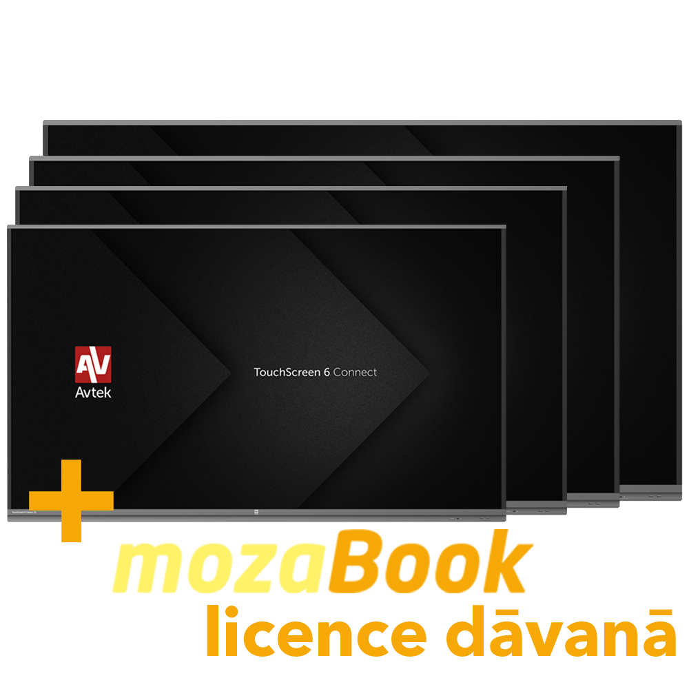 Avtek TouchScreen 6 Connect interaktīvais displejs ar mozabook gada licenci dāvanā bez maksas