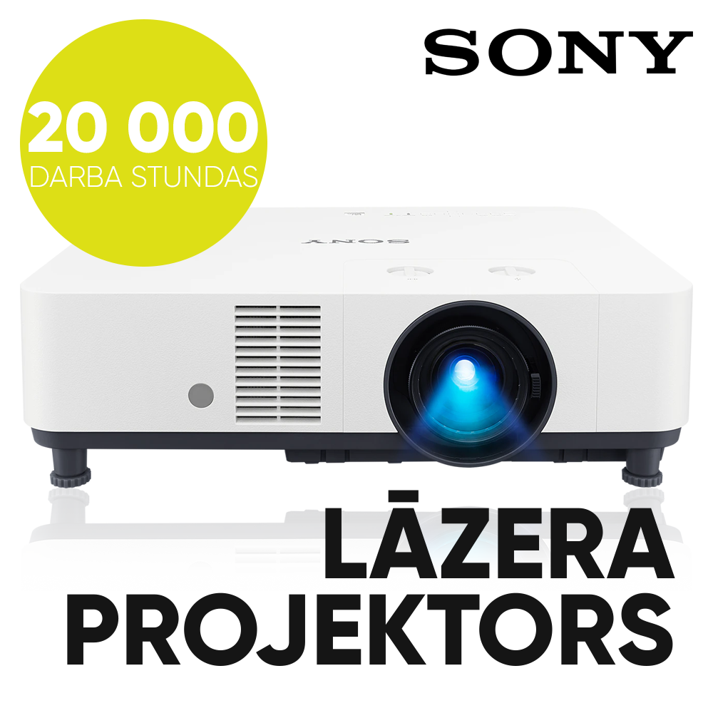 Jaunais SONY lāzera projektors ar 20000 darba stundu spēju un īpašu cenu - ražotāja īpašā atlaide