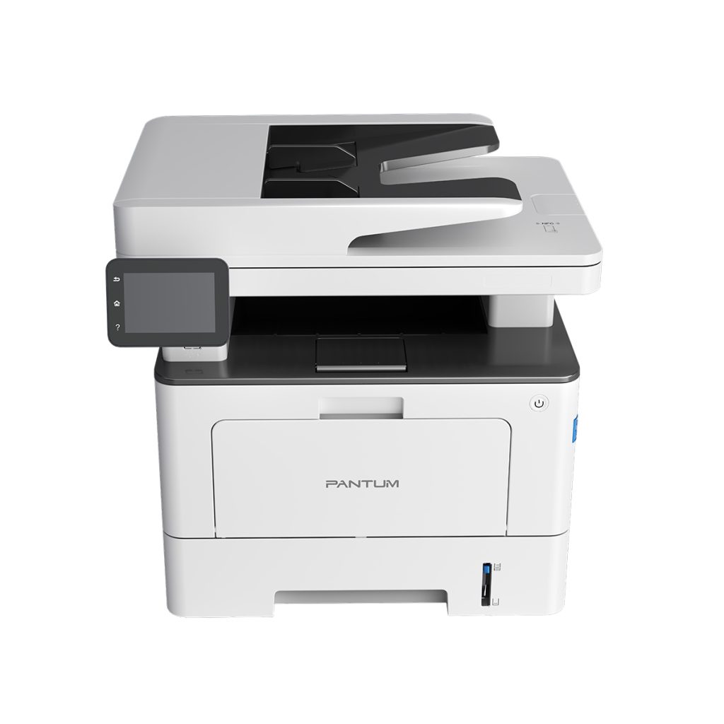 PANTUM BM5100FDW melnbalts daudzfunkciju printeris ar drukas, skenēšanas, faksa un kopēšanas funkcijām, un drukas ātrumu 40 lpp min