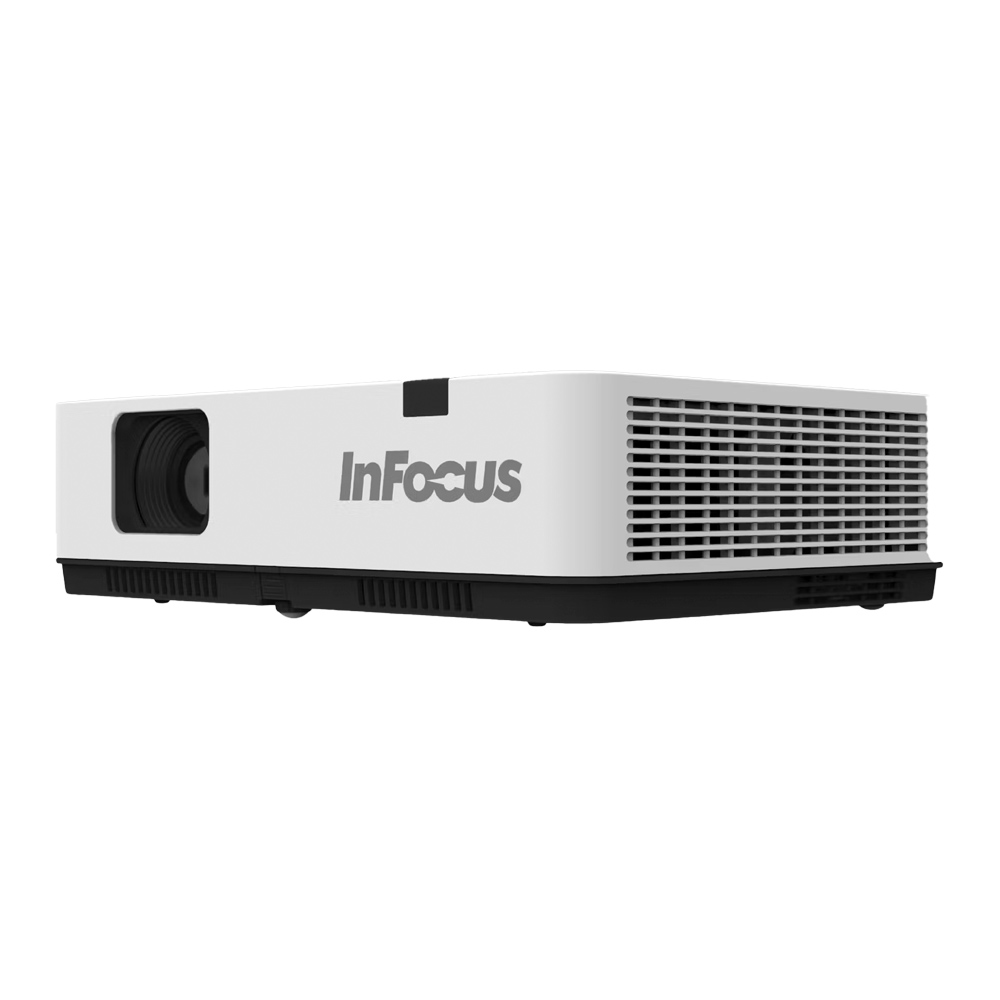 InFocus IN1026 portatīvs projektors, spilgtums 4200 lumeni. Paredzēts spēlēm, biroja darbam, izklaidei, filmām.