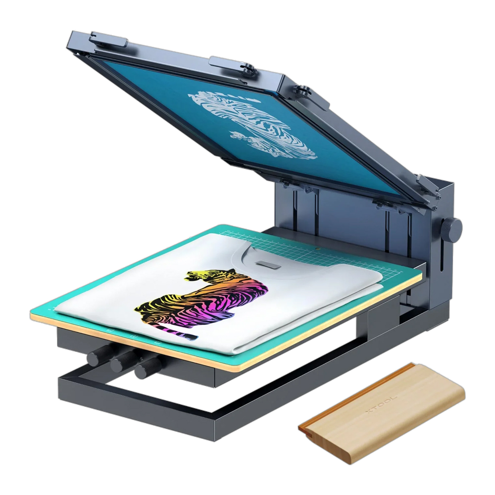 xTool screen printer sietspiedes iekārta mājas apstākļiem, nelielai darbnīcai un izglītības projektiem