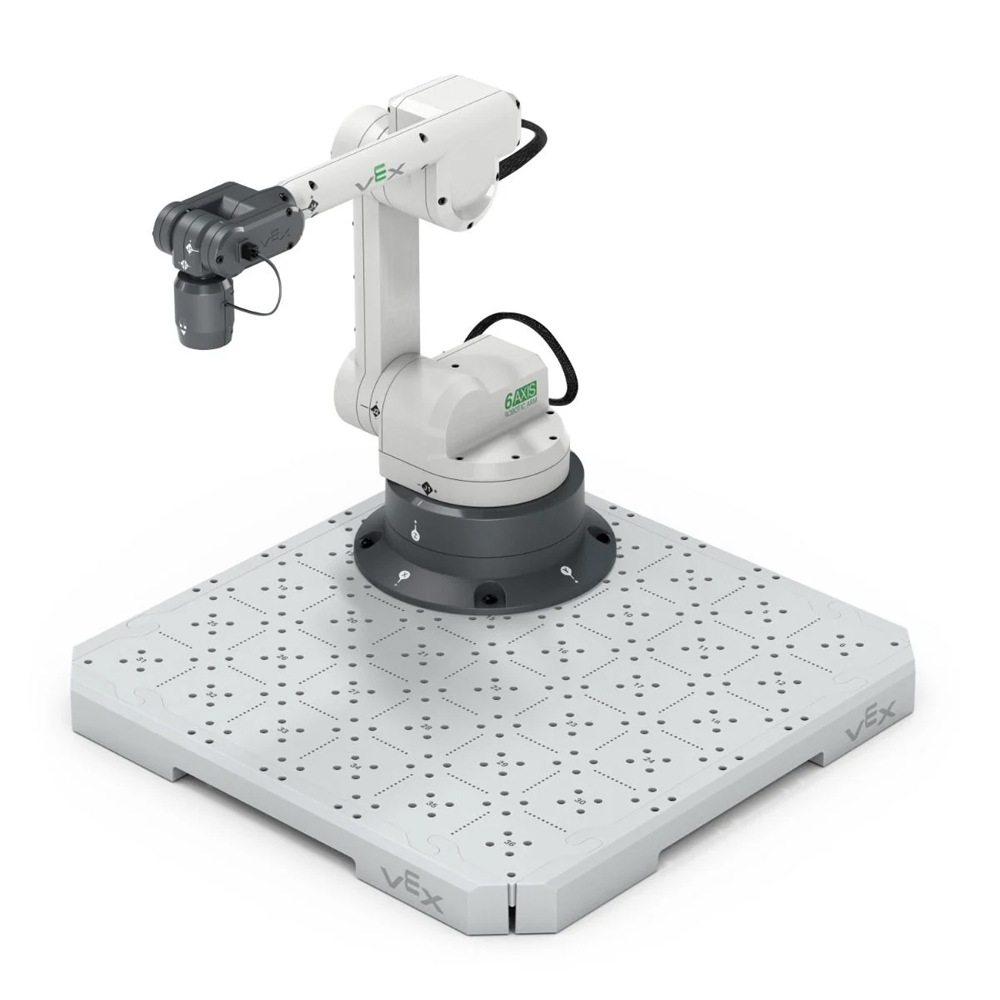 VEX CTE Workcell robotikas komplekts konveijera līnijas darbībām un programmēšanai. Izveido un radi ražošanas līnijas robotu.
