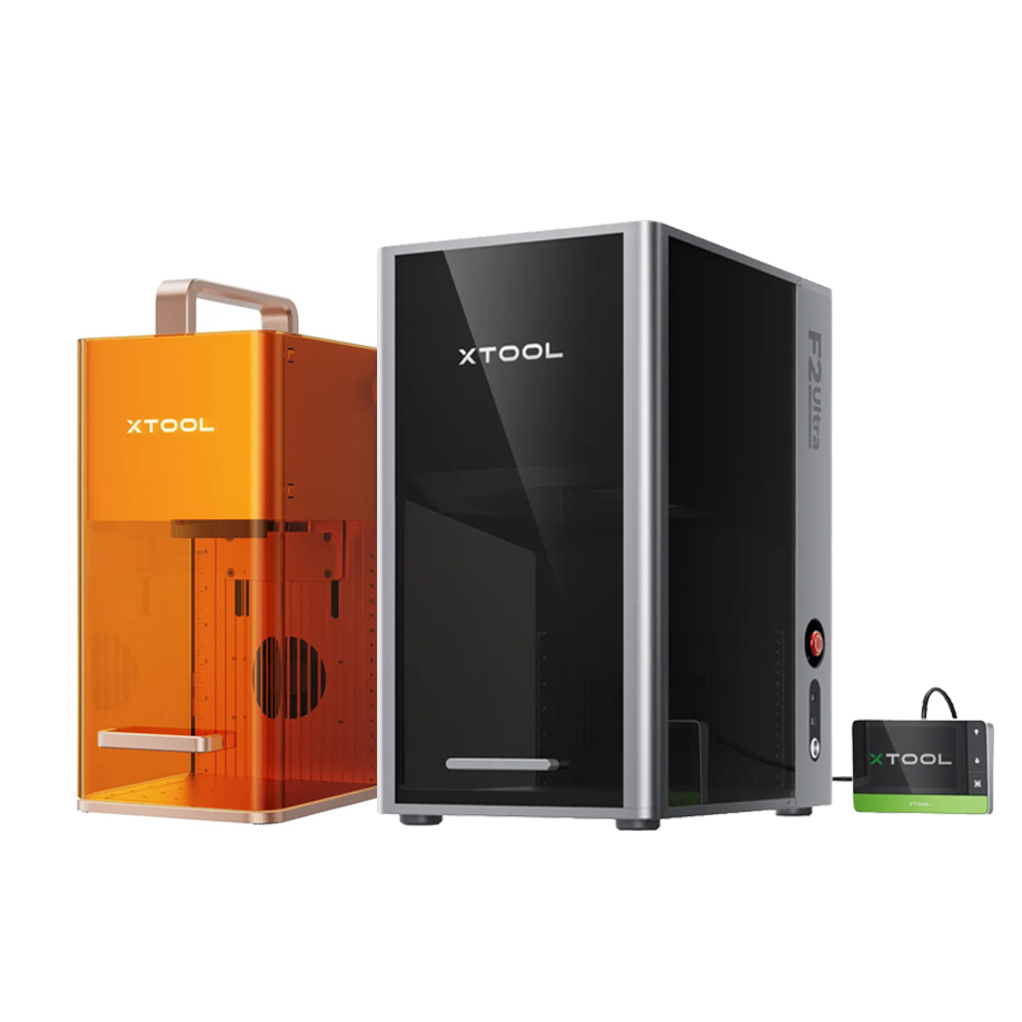 XTool F2 sērijas lāzera ierīces ar iespaidīgu jaudu un spējām apstrādāt dažādus materiālus ievērojami ātrāk gan griežot, gan gravējot.