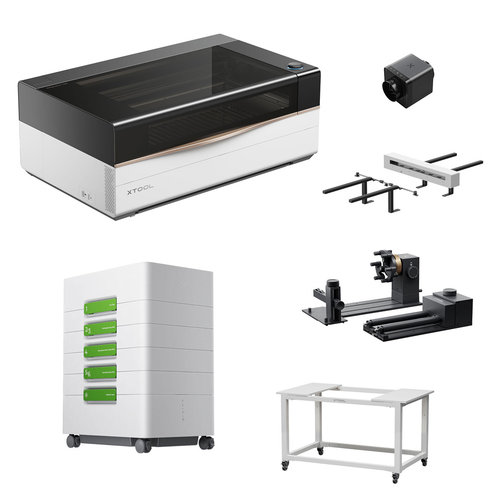 XTool P3 lielizmēra lāzera griešanas ierīce profesionāliem un jaudīgiem darbiem. Griež koku, akrilu, metālu un daudz ko citu ļoti precīzi.