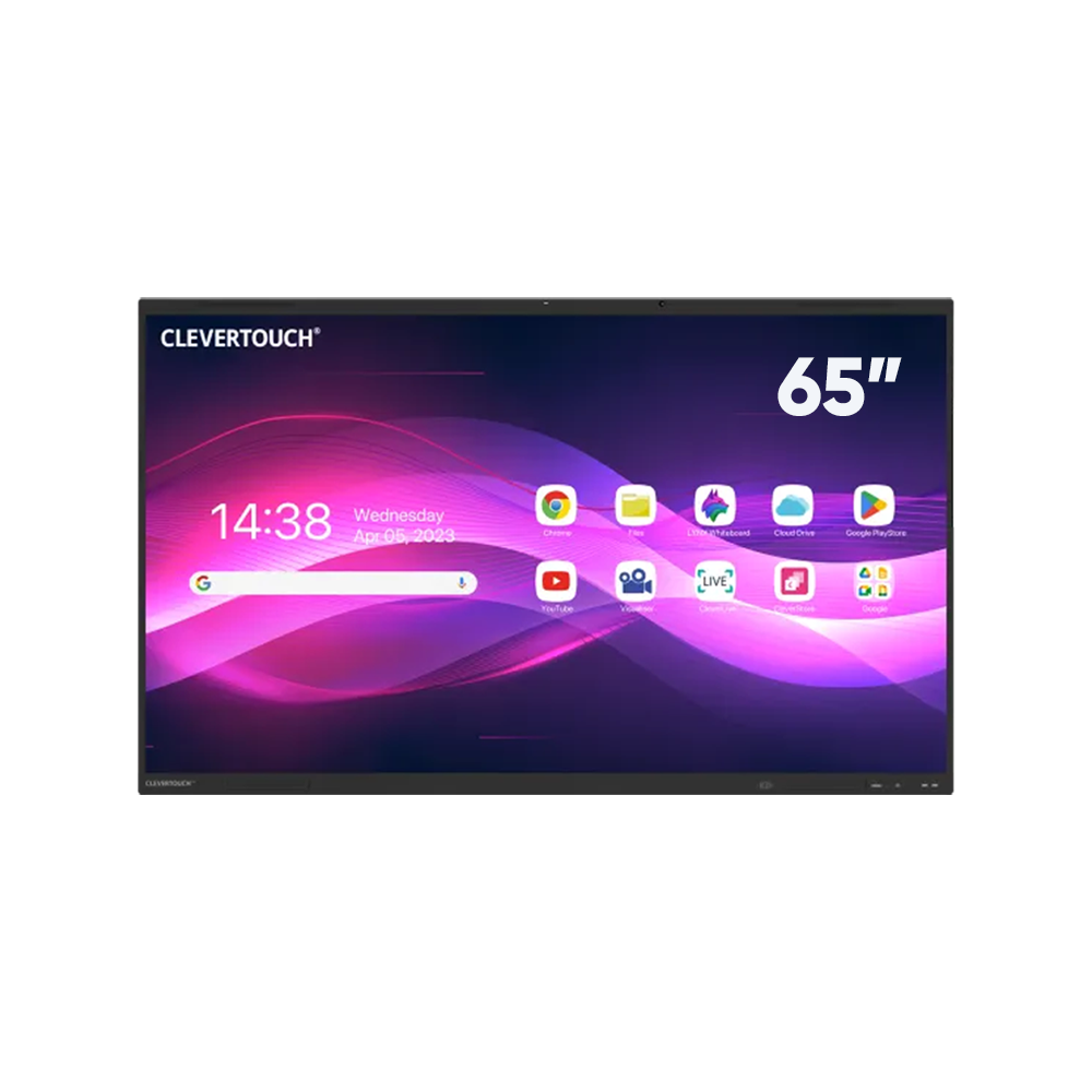 Clevertouch 65 collu interaktīvais displejs ar NFC funkciju un vairākiem lietotājiem