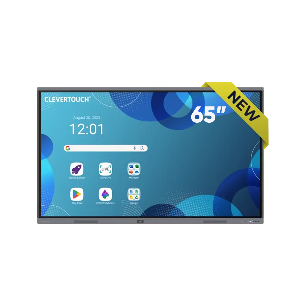 Clevertouch 65 75 un 86 collu Pro Series interaktīvais displejs ar NFC funkciju un vairākiem lietotājiem