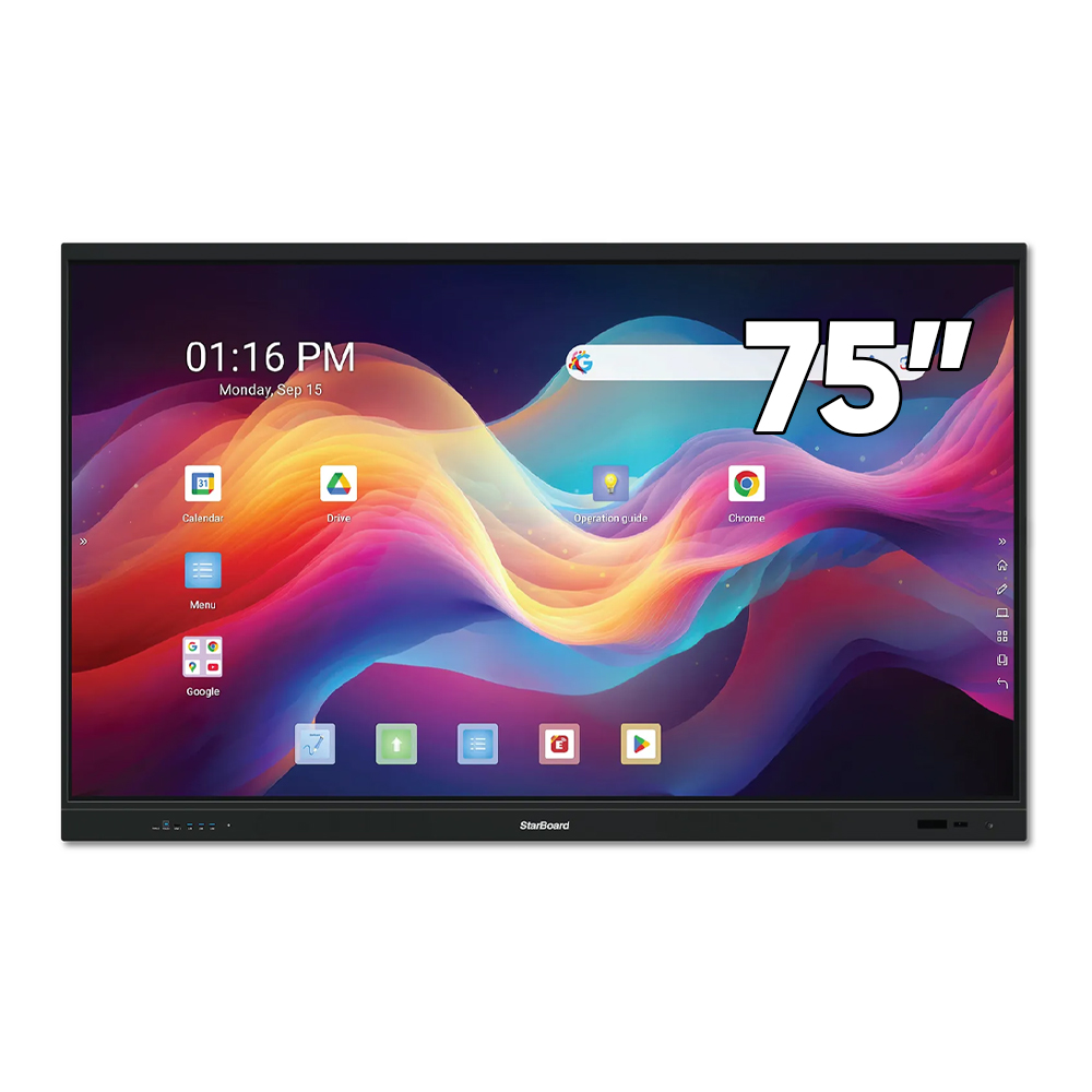 Starboard interaktīvais displejs YL7X EDLA 75 collu displejs skolām, izglītības iestādem un birojiem