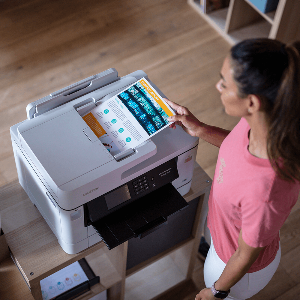 Brother MFC-J5740DW profesionāls A3 tintes all-in-one printeris ar bezvadu tīkla savienojumu un automātisko dokumentu padevēju